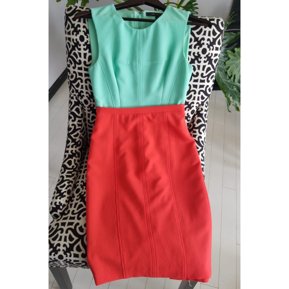 BCBG MAXAZRIA Blaire Color-Blocked Sheath Dress